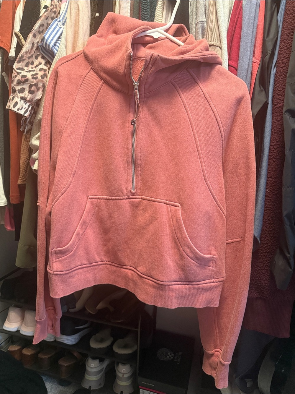 Women's lululemon Half-Zip SCUBA - Dusty Rose M/L